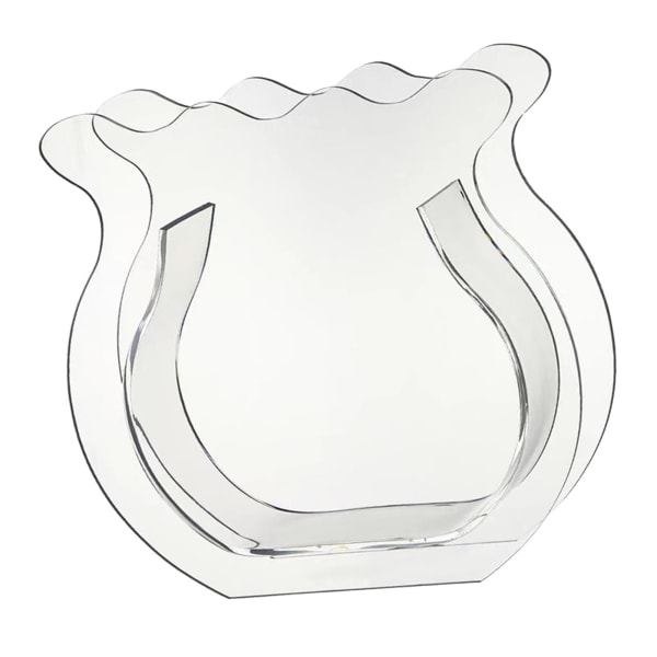 Fisketank Vase Transparent Tykk Akryl Glatting Enkel Moderne Liten Fisketank for Familie Kontor Sovesal Transparent