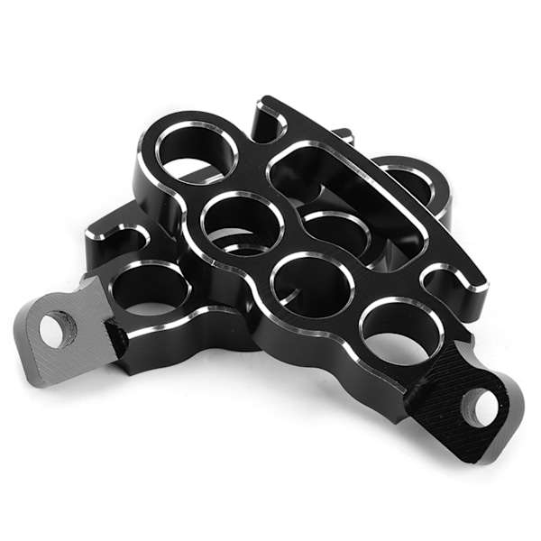 2 Stk Flying Knuckle Control Fodpinde Motorcykel Bagtrin Pedaler Tilbehør Sort