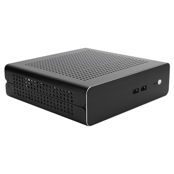 G60S Alumiininen HTPC-kotelo DCATX-virtalähteellä - MiniITX-tietokoneen kotelo (Noir, USB2.0)