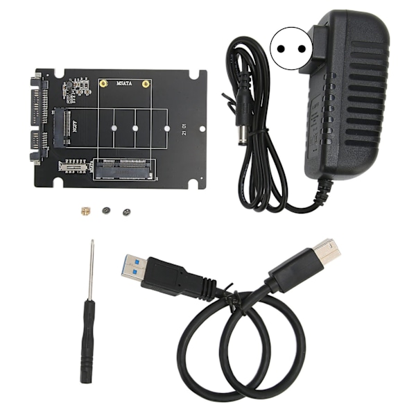 USB3.0 Ekstern Harddisk Docking Station Kopier Offline Clone Funktion Dobbelt Bay HDD Docking Station 100V til 240V EU Stik
