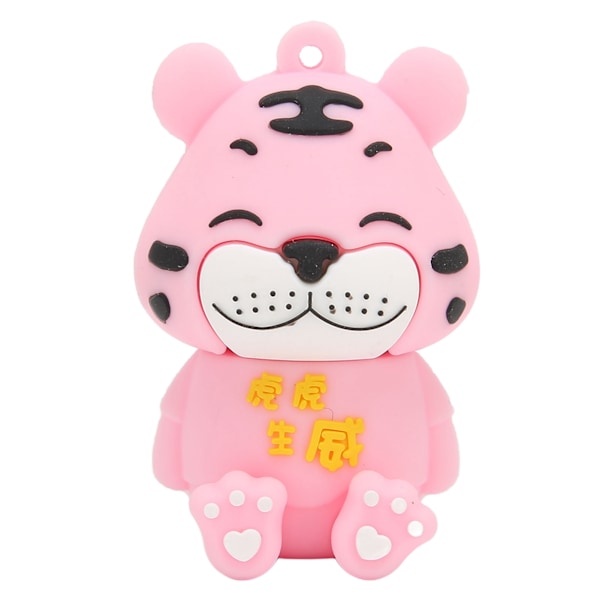 USB-minne Tiger Utseende Ultra Stabil Teknik Flexibel Lim U-disk för Dator Bärbar Dator CarTiger Föder Kraft 128GB