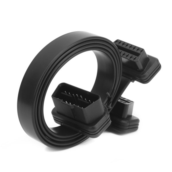 OBD Förlängningskabel 16-Pin Kontakt Diagnostikverktyg Hane till Dubbel Hona Vinkeladapter 50cm
