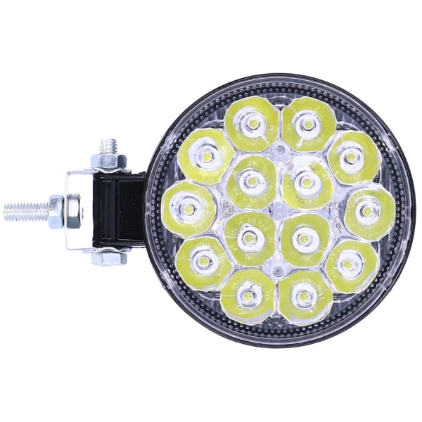 42W 14LED Arbetslampa 6000K 3000LM Rund Strålkastare IP67 Vattentät Universell för Bil Motorcykel