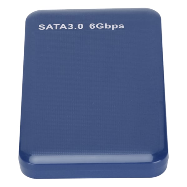 Externt HDD-fodral 2.5in USB3.0 SATA3.0 Plug and Play HDD-kabinett Stödjer 3TB Kapacitet med LED-indikator för Windows Blå