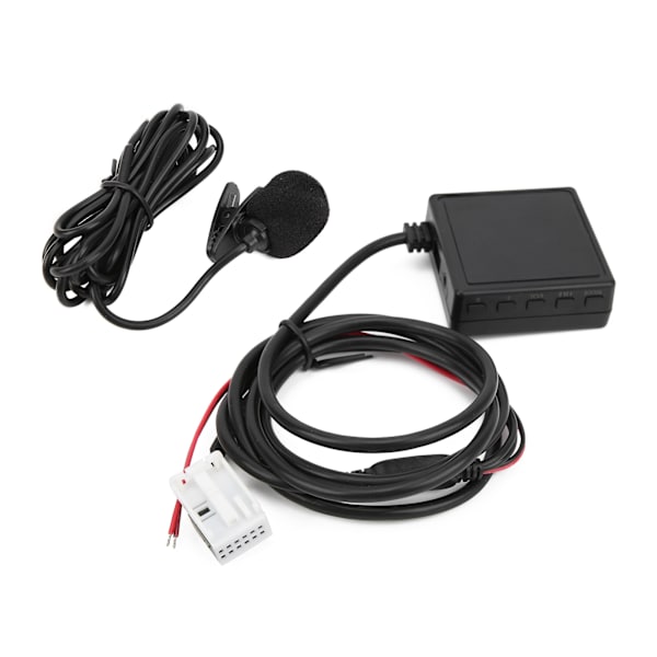 Bluetooth 5.0 AUX kabel ljudadapter med mikrofon handsfree utbyte för Peugeot 307 308 407 807