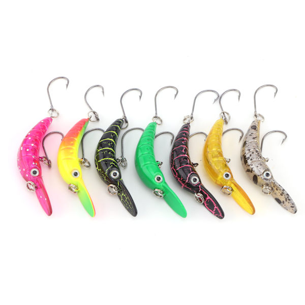 Fiskeagn Fiskeflue Flytende Crankbaits Hard Baits Kunstig Mini Minnow Pike Bass Ørret Agnet