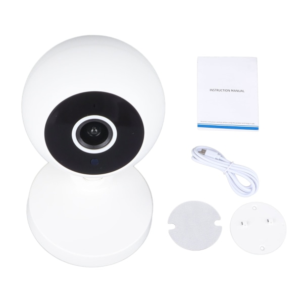 Innendørs sikkerhetskamera Wifi 1080P Night Vision Bevegelsesdeteksjon 2 Way Talk Baby Monitor-kamera for hjemmet