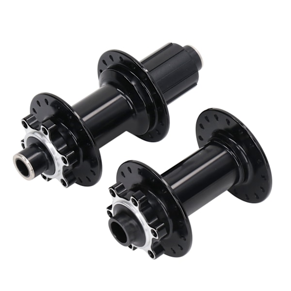 2 stk. Cykelnav Black Aluminium Alloy 32 Huller Forreste Bageste Cykel Skive Nav 4 Lejer til Mountain Cykling