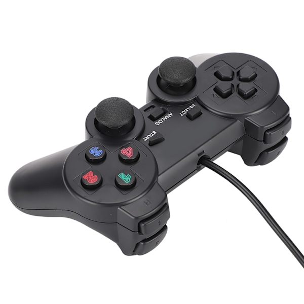 USB-gamepad med dobbel vibrasjon, kablet, for PC og bærbar PC