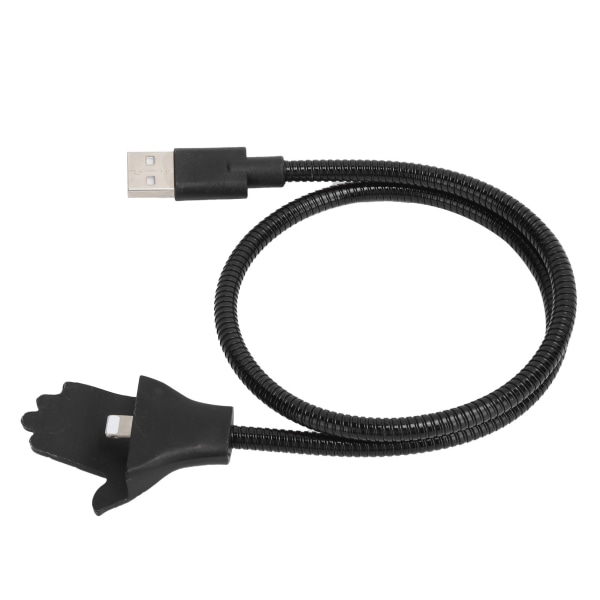 2 i 1 USB telefonhållare Flexibel laddningskabel för mobiltelefon fri deformation för IOS-port