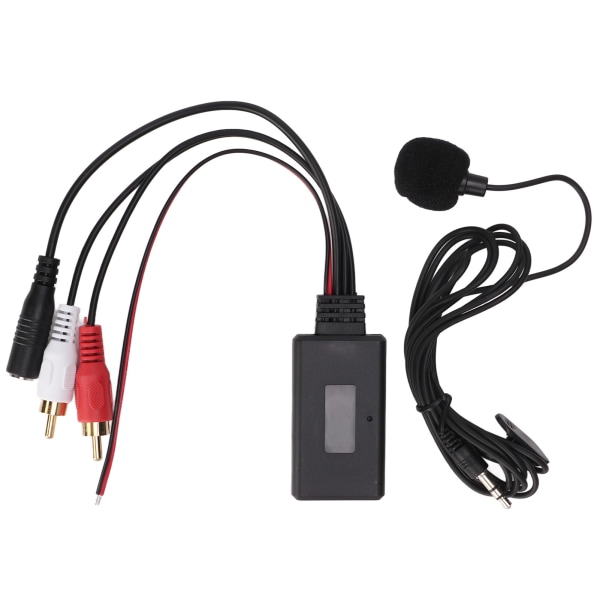 Bil Bluetooth 5.0 AUX-modul Handsfree Mikrofon ABS Slitstark Anti-aging för Pioneer 2RCA