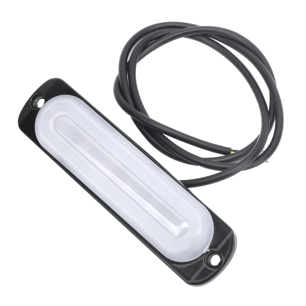 12V 6LED Side Maker Blinkende Advarselssignallampe Hvid Gul Belysning til personbil