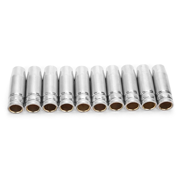 10kpl Kaasusuuttimen Kärki MB15 MB14 12mm Messinkipoltin Suoja Tarvike MAG MIG