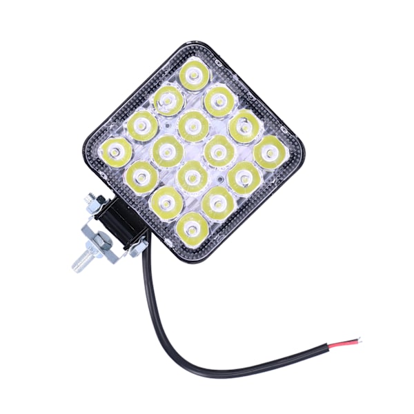16LED Arbetslampa 48W IP68 Vattentät Tetragonum Universell Modifiering för Bil Motorcykel