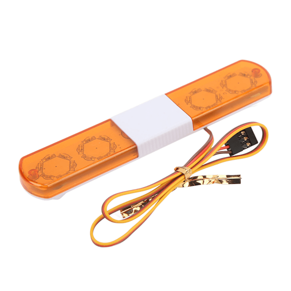RC LED -poliisivalot Simulointisuunnittelu 4 Tilaa RC Poliisi Valaisin LED Hälytysvalo 1/8 1/10 RC Autoille Keltainen