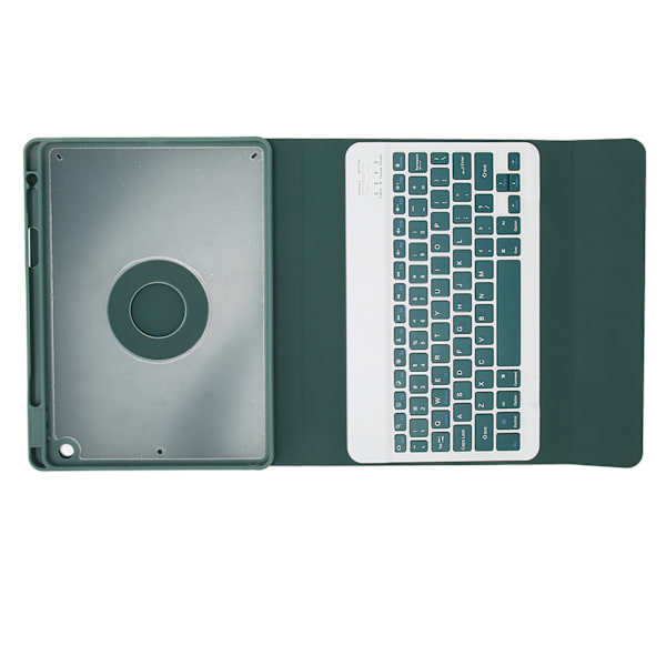 Tastatur etui med blyantholder til IOS Tablet 10.2in 2019 7 Generation 10.2in 2019 8 Generation 10.2in 2020 9 Generation Grøn