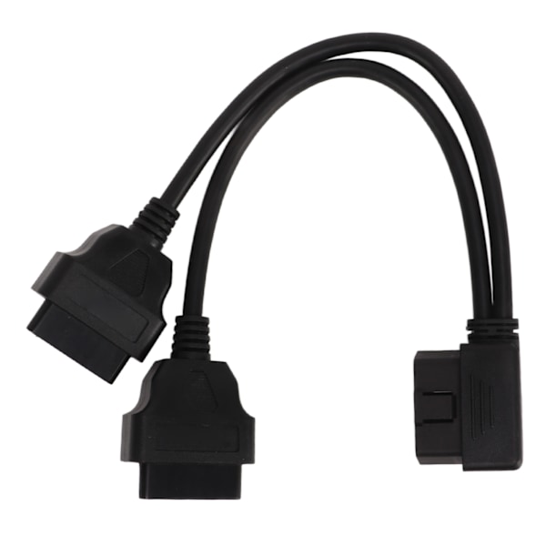 OBD2 Splitter 1 til 2 Y-splitter Forlengelseskabel 16-pin Bildiagnostisk Forlengerkabel Adapter Passer for 12V 24V Obdii-port
