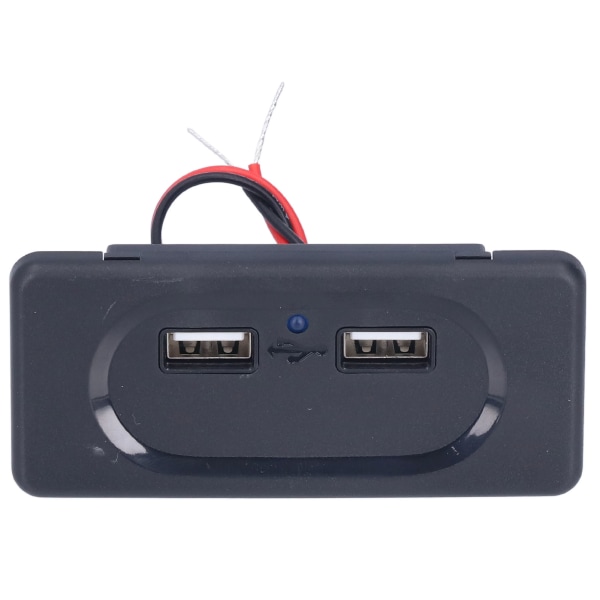 RV USB-lader Høyhastighets Dual Port Intelligent Circuit Billadere-uttak med blå LED