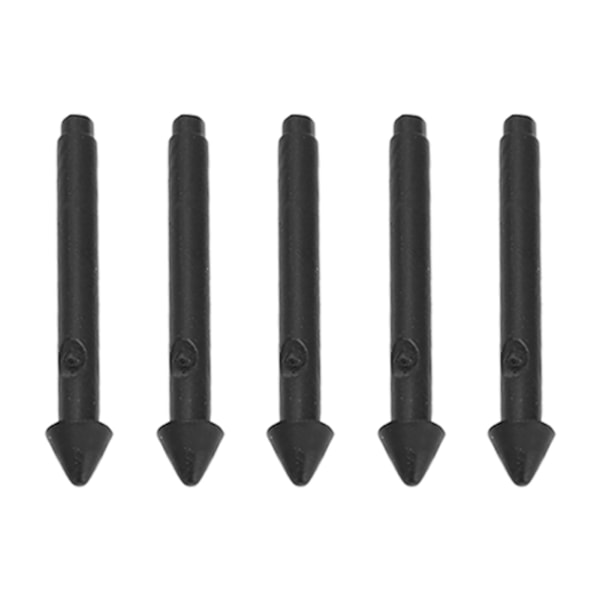 Pro Tablet Stylus Pen Spidser - 5-pak, sort, 2H følsomhed, præcis og fin blank spids, udskiftningsspids til Pro 7 6 5 4 Book