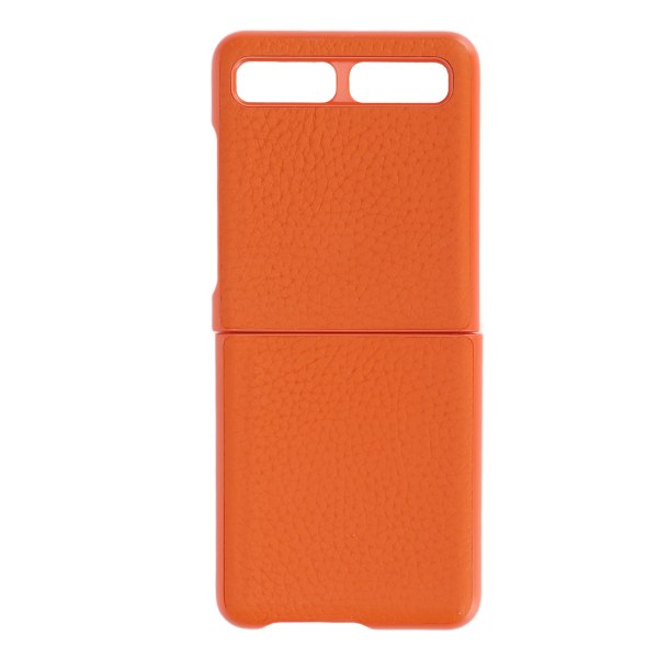 Nahkainen phone case Cover Galaxy Z Flip Scratch Cover ShellOrange Type 1 -puhelimelle