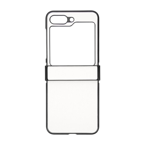 Lichee mønster mobiltelefon syntetisk læder taske Foldeskærm Mobiltelefon Beskyttende etui til Galaxy Z Flip 5 etui hvid