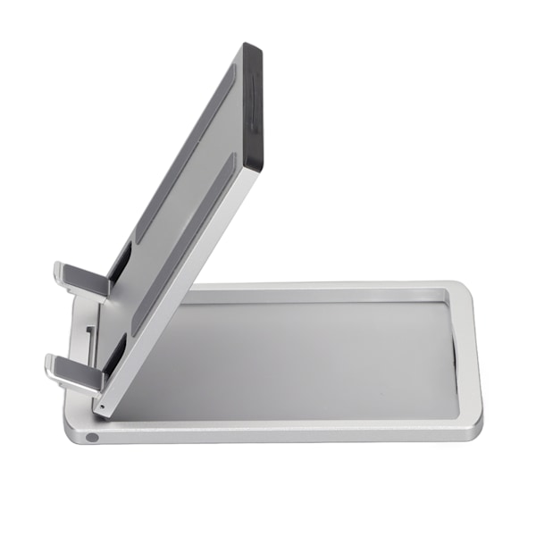 Justerbart mobiltelefonstativ Foldbart aluminiumslegering Tablet Computer Telefonholder Sølv