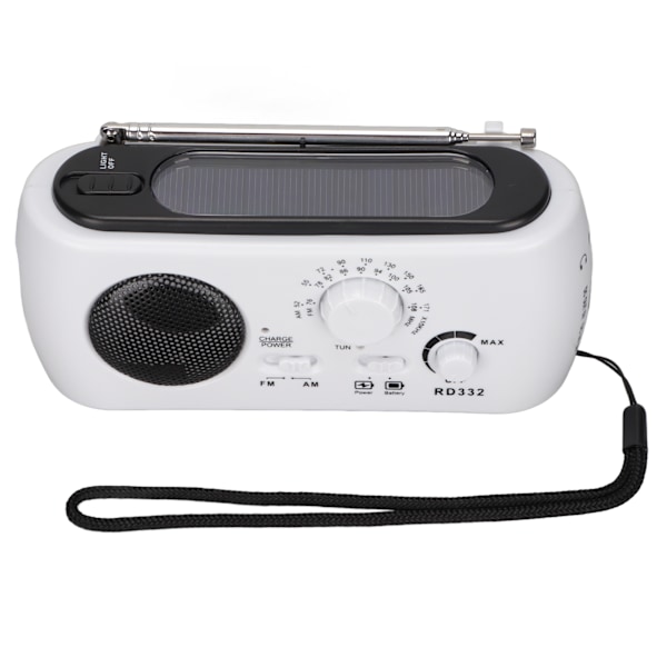 RD322 Käsikammenvääntöradio AM FM Monitoiminen Hätäradio Sähkökatkoihin Valaistus Ulkoiluun Retkeilyyn