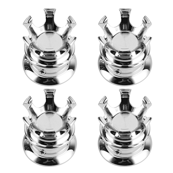 4 stk. motor skruehætte dæksler krone styling passer til XL883/Big Twin 1340 Evo/Twin Cam modeller galvanisering