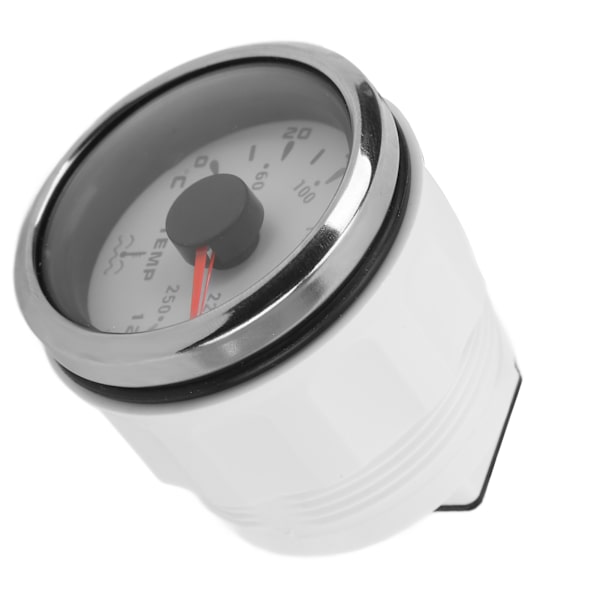52mm Vattentemperaturmätare 7 Färger Bakgrundsbelysning IP67 Vattentät 1600‑22Ω Pekar Indikeringsmätare för Båtar Husbilar Vit