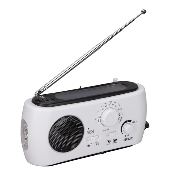 RD322 Käsikammenvääntöradio AM FM Monitoiminen Hätäradio Sähkökatkoihin Valaistus Ulkoiluun Retkeilyyn