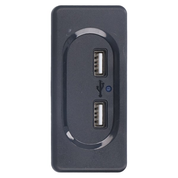 RV USB laddare Höghastighets Dual Port Intelligent Circuit Billaddare-uttag med blå LED