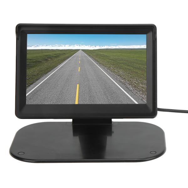 Foldbar HD IPS-skærm til bilbackupmonitor, universel tovejs videoindgang til lastbiler