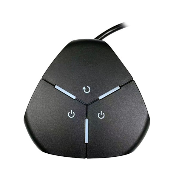 PC Strømknap Nem Betjening Lille Letvægts Holdbar ABS Blank Overflade Desktop Computer Switch til Internetcafé