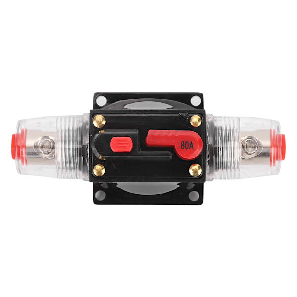 12-24V Bil Stereo Forsterker Reset Strømbryter Sikringsholder Biltilbehør 80A
