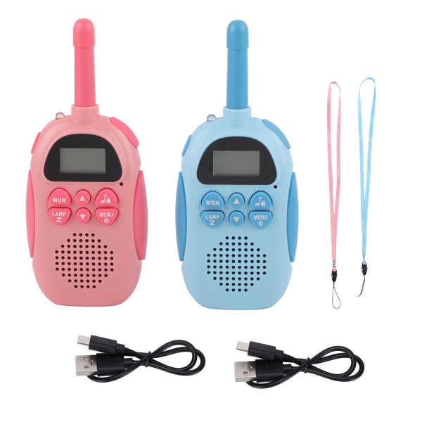 DJ100 barn walkie-talkie bärbar handhållen fjärrkontroll tvåvägsradio för pojkar och flickor