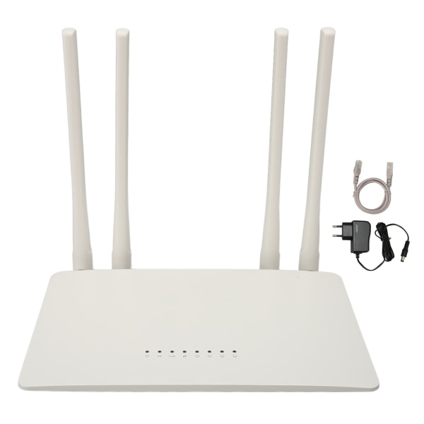 4G LTE Modem Router 4 Antenner 1200Mbps Gigabit WiFi 2,4GHz 5GHz Dual Band WiFi AC1200 Wireless Router EU Plug 100‑240V EU Plug
