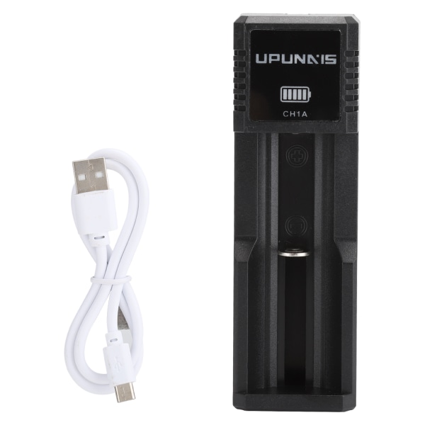 CH1A USB DC 5V 2A Laddare för 26650 18650 18500 18350 17670 16340 14500 14650 10440 Batteri