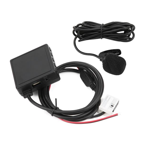 Bluetooth 5.0 AUX kabel ljudadapter med mikrofon handsfree utbyte för Peugeot 307 308 407 807