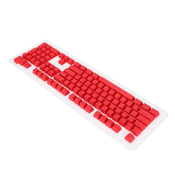 PBT Keycaps 106 Tangenter 2-Färgs Injektionsgjutning OEM Höjd Ljusgenomsläpp Anpassade Tangenter för Mekaniskt Tangentbord Röd