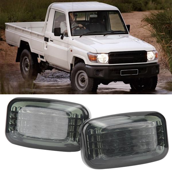 2 KPL Lokasuojan Sivuvilkku Suuntavalo Lamput Toyota Land Cruiser 70 80 100 -sarjaan