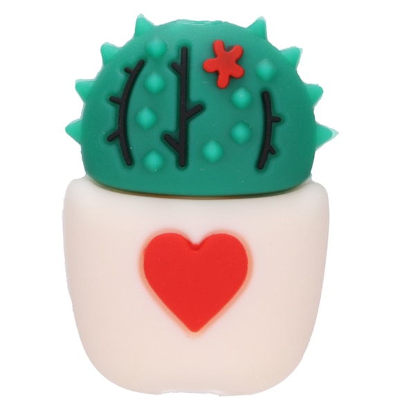 Söta Cactus-laddningssladdsparare - Rosa Vit - Skydda och organisera mobil-/surfplattadatalinjer