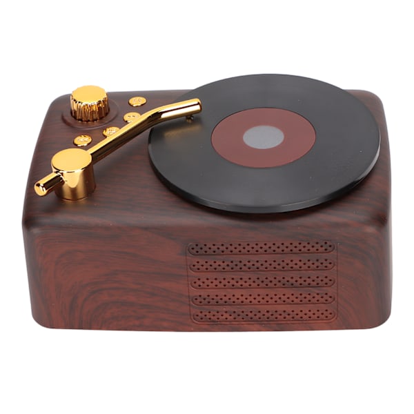 Bluetooth-kaiutin Stereo USB-lataus Retro-levysoittimen muotoilu Mini langaton kaiutin autoon, kannettavaan tietokoneeseen ja matkapuhelimeen