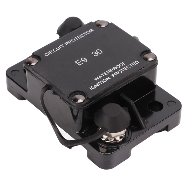 Automatisk tilbakestillingsbryter 32V 30A 1/4in Bolt IP67 Beskyttelse Brannsikker for Lastebiler Busser Bobiler Batteri