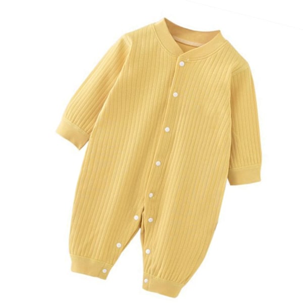 Baby Pyjamas Onesie med Lange Ermer Bomulls Pyjamas Unisex En-delt Soveklær for Gutter Jenter 90