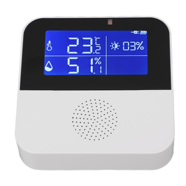 Smart termometer WIFI exakt 2,9 tums LCD-skärm fjärrövervakning för Tuya fuktighetsmätare för hemmet