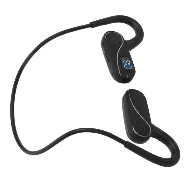 Open Ear Air Conduction -kuulokkeet V5.3 IPX6 Vedenpitävät langattomat stereokuulokkeet digitaalisella näytöllä Sport Blackille