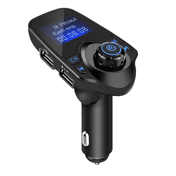 T11 Bluetooth Trådløs Handsfree Bilsett MP3-spiller FM-sender USB-lader