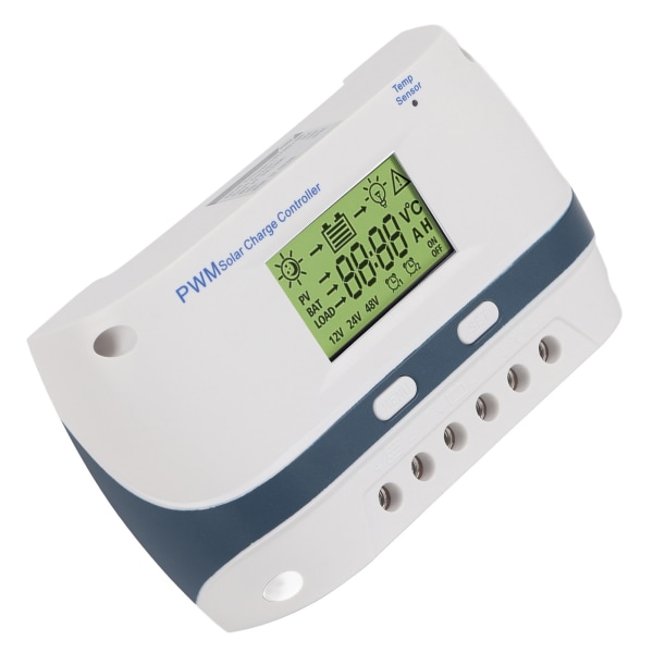 60A 12V 24V 48V vandtæt PWM solcelleladeregulering med justerbare parametre og LCD-skærm