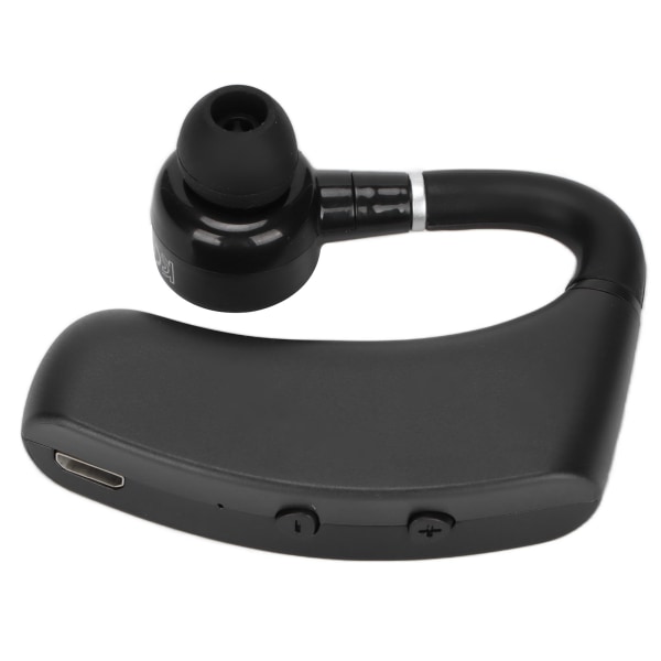 V12 Bluetooth Headset Trådlöst Enkelhängande Öron Handsfree LED Digital Display Hörlurar för Business OfficeUtan Laddningsfack