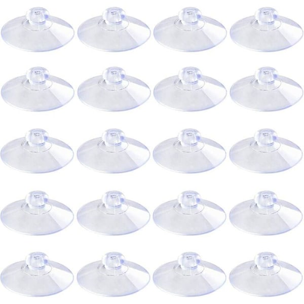 Mini Transparent Sugkoppar - 20mm, 100 stycken | PVC Plast | Festivaldekoration, Vägg, Glas, Hem, Bil